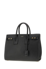Bolsa Sac De Jour de couro de bezerro preto Saint Laurent