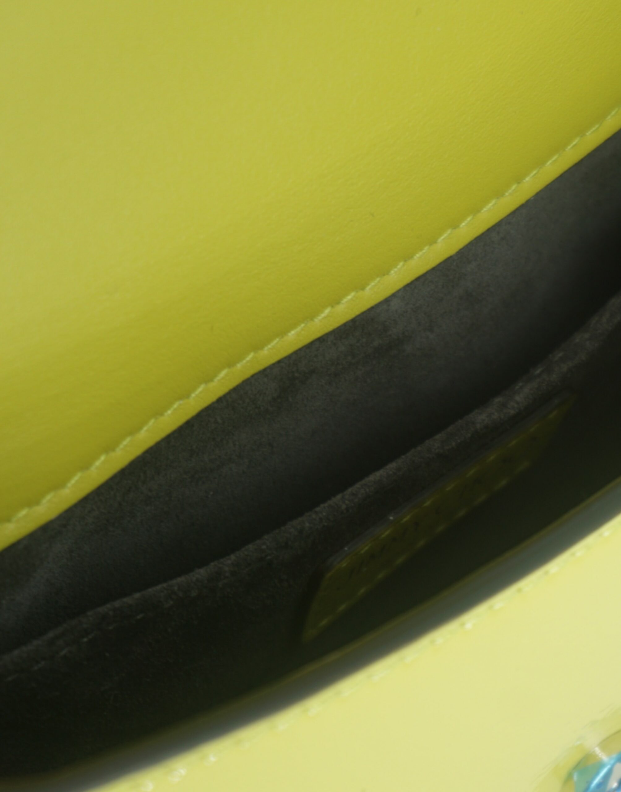 Bolsa de ombro pequena de couro amarelo-lima Jimmy Choo
