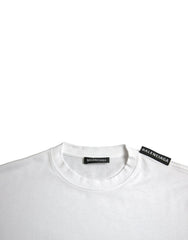 Camiseta Balenciaga Off White de Algodão e Gola Redonda