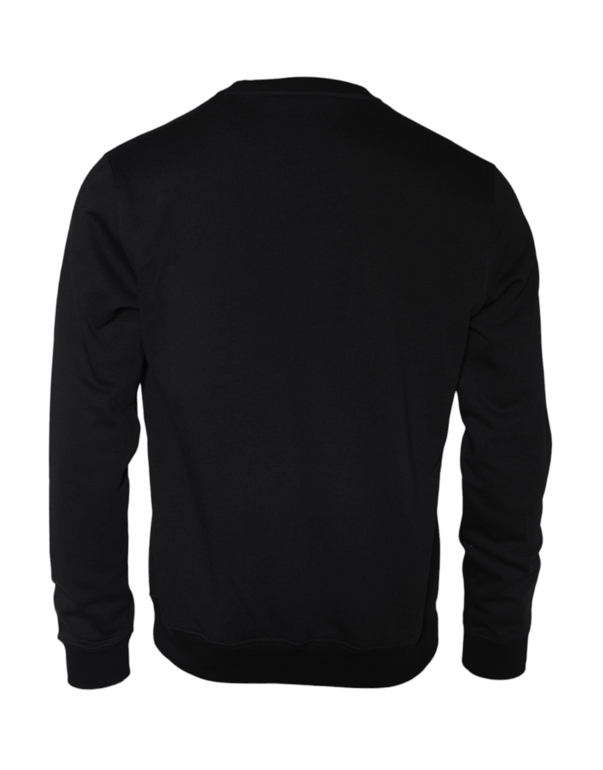 Suéter de gola redonda de algodão Medusa Fleece preto Versace