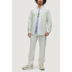 Camisa de algodão verde Hugo Boss