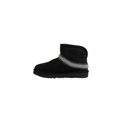 Bota de couro camurça preta UGG