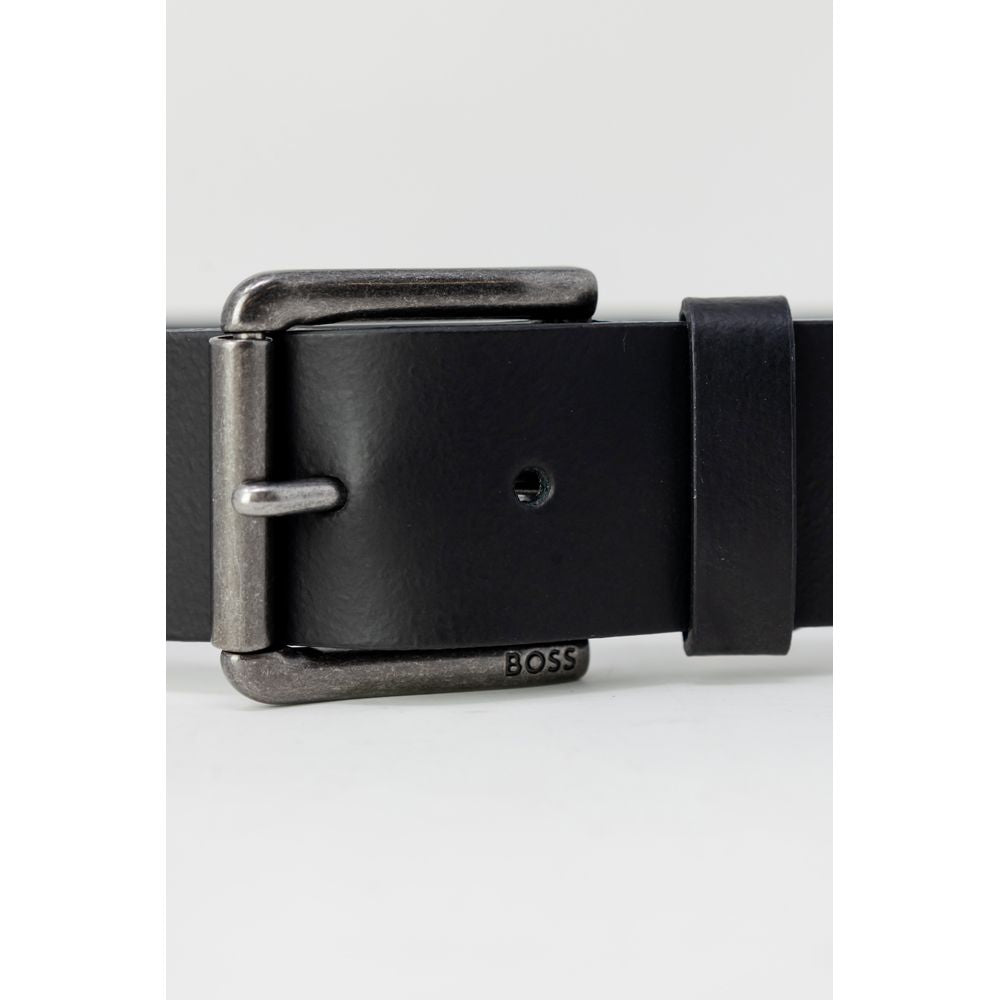 Cinto de couro preto Hugo Boss