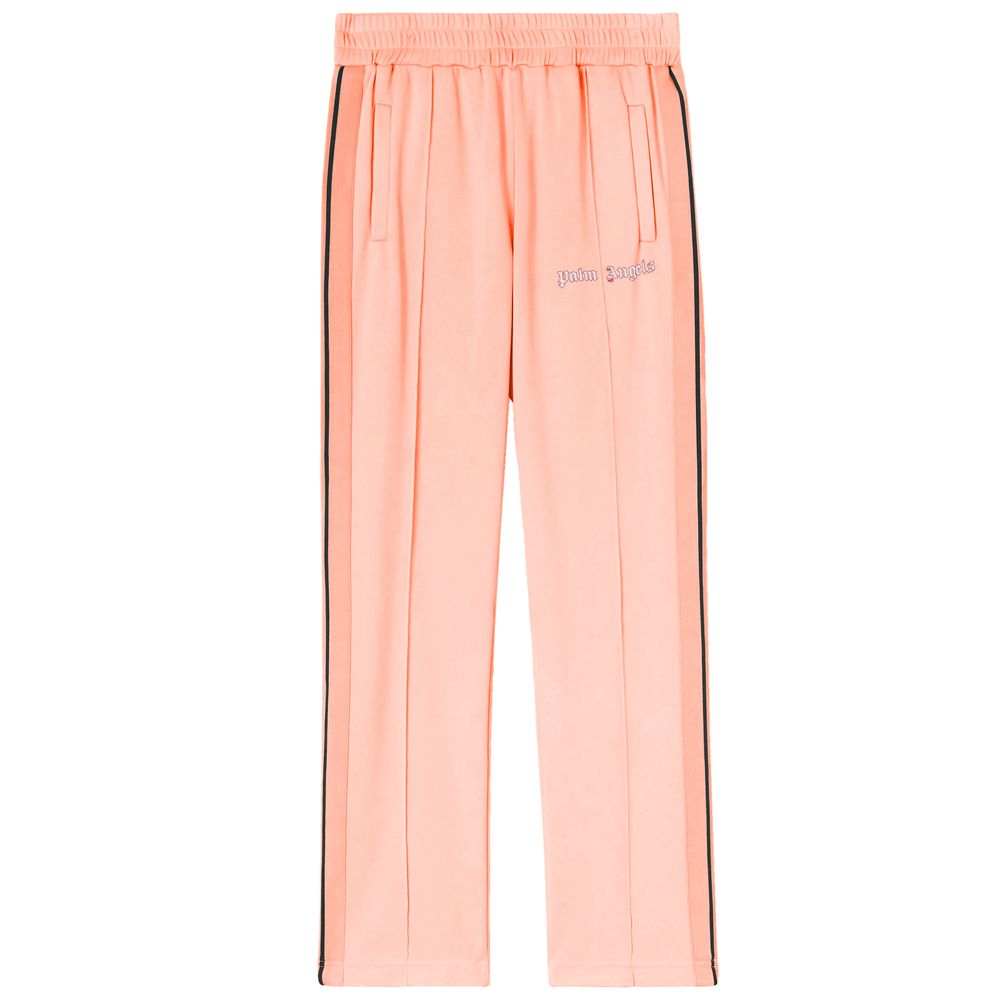 Calça jeans e calça de nylon rosa Palm Angels