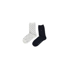 Meia e meia-calça de algodão branco Tommy Hilfiger