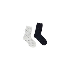 Meia e meia-calça de algodão branco Tommy Hilfiger