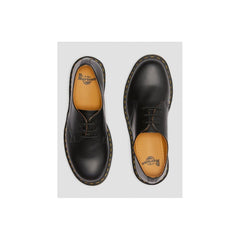 Sapato baixo de couro preto Dr. Martens