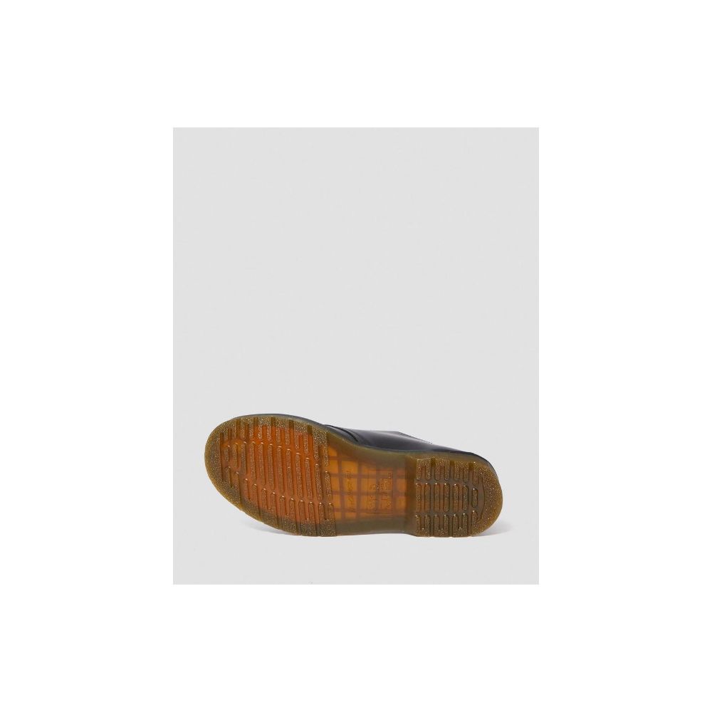 Sapato baixo de couro preto Dr. Martens