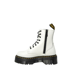 Bota de couro branca Dr. Martens