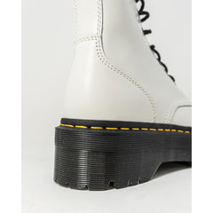 Bota de couro branca Dr. Martens