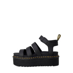 Sapato baixo de couro preto Dr. Martens