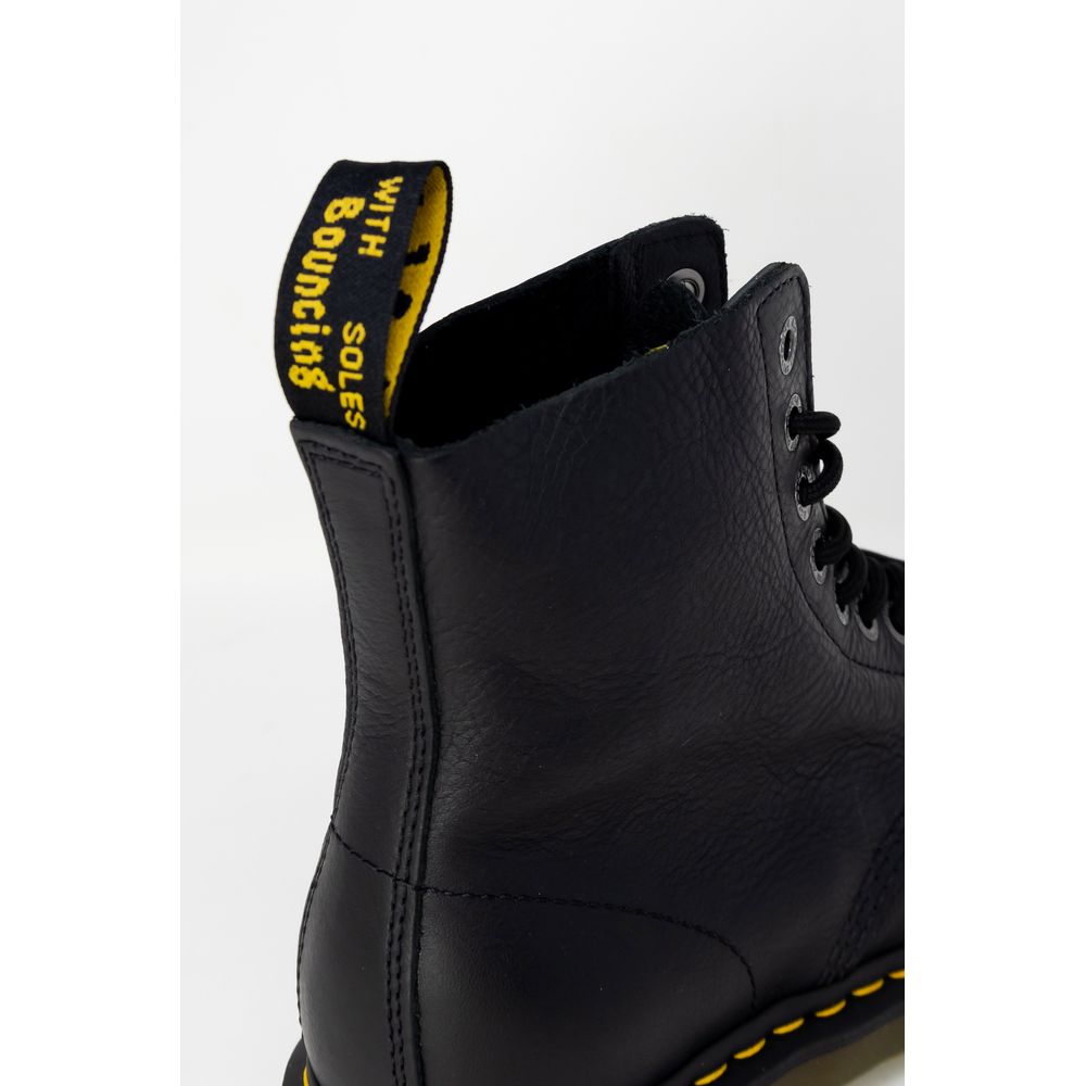 Bota de couro preta Dr. Martens
