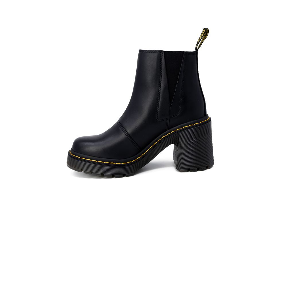 Sandália de couro preta Dr. Martens