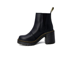 Sandália de couro preta Dr. Martens