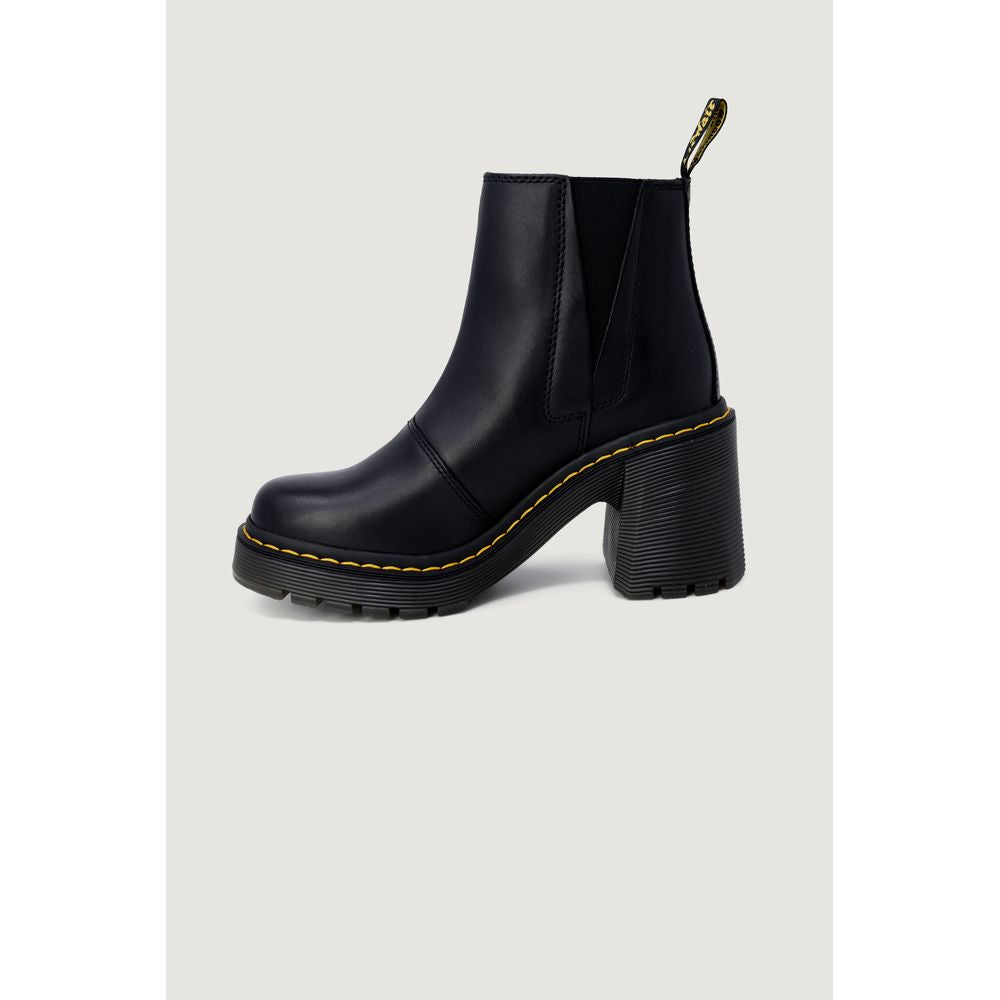 Sandália de couro preta Dr. Martens