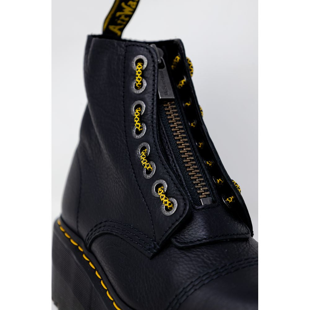 Bota de couro preta Dr. Martens