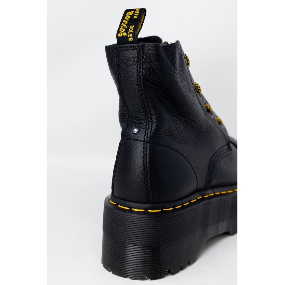 Bota de couro preta Dr. Martens