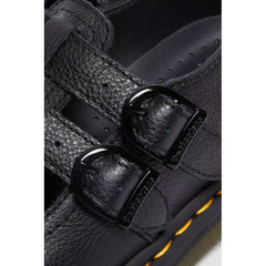Sapato baixo de couro preto Dr. Martens
