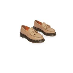 Sapato baixo de couro bege Dr. Martens