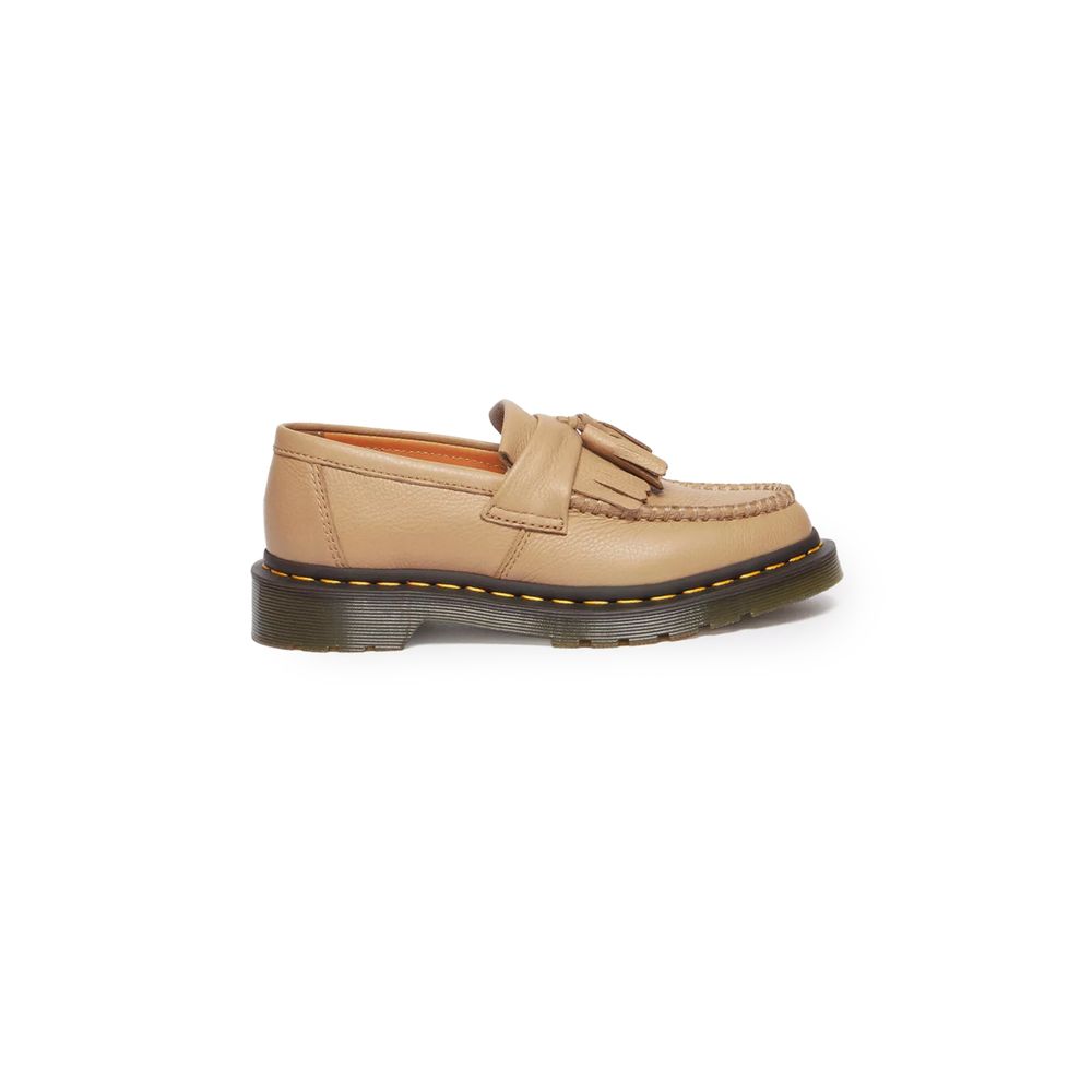 Sapato baixo de couro bege Dr. Martens