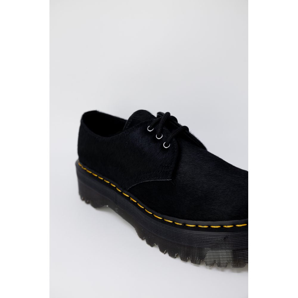 Tênis de couro preto Dr. Martens
