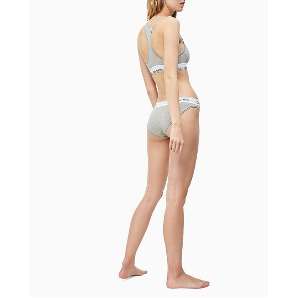 Calvin Klein Underwear Calcinha de Algodão Cinza