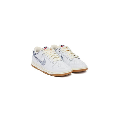 Nike Dunk Low White/ Midnight Navy-Gym Red-Sail