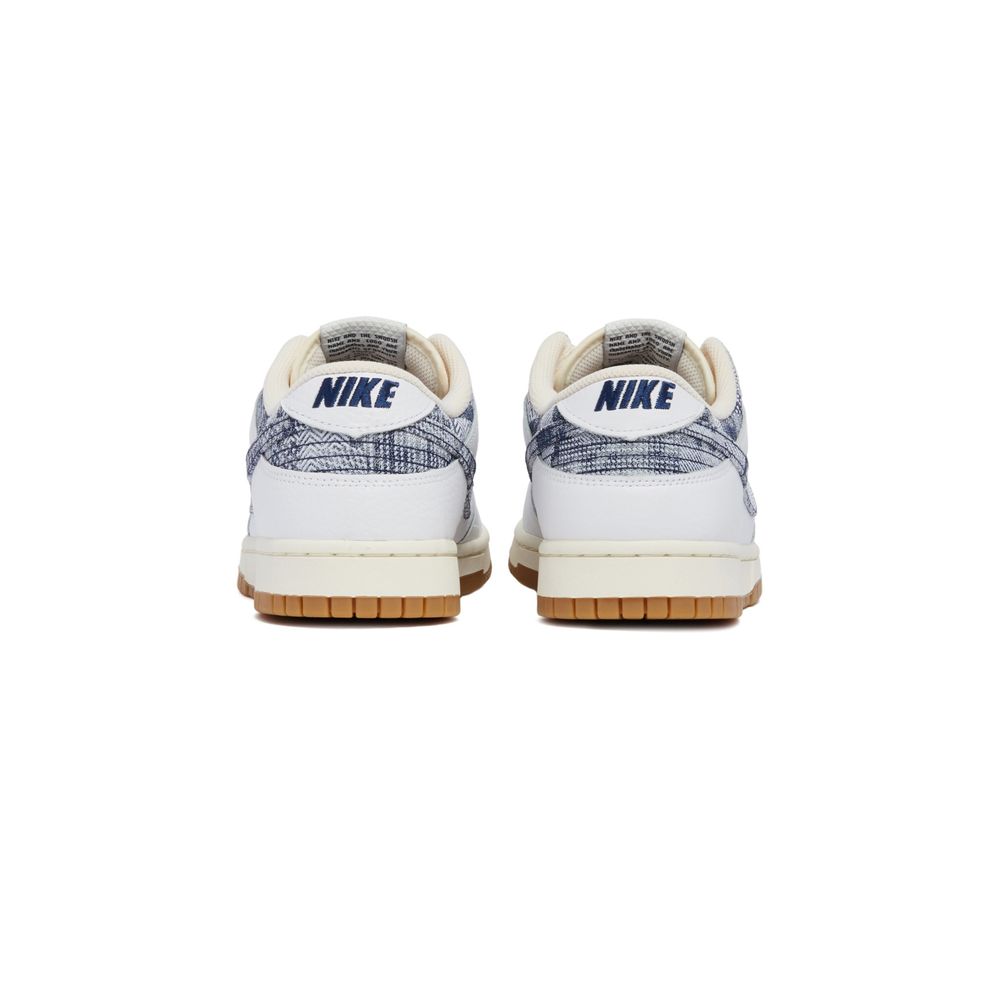 Nike Dunk Low White/ Midnight Navy-Gym Red-Sail