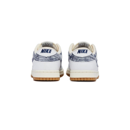 Nike Dunk Low White/ Midnight Navy-Gym Red-Sail