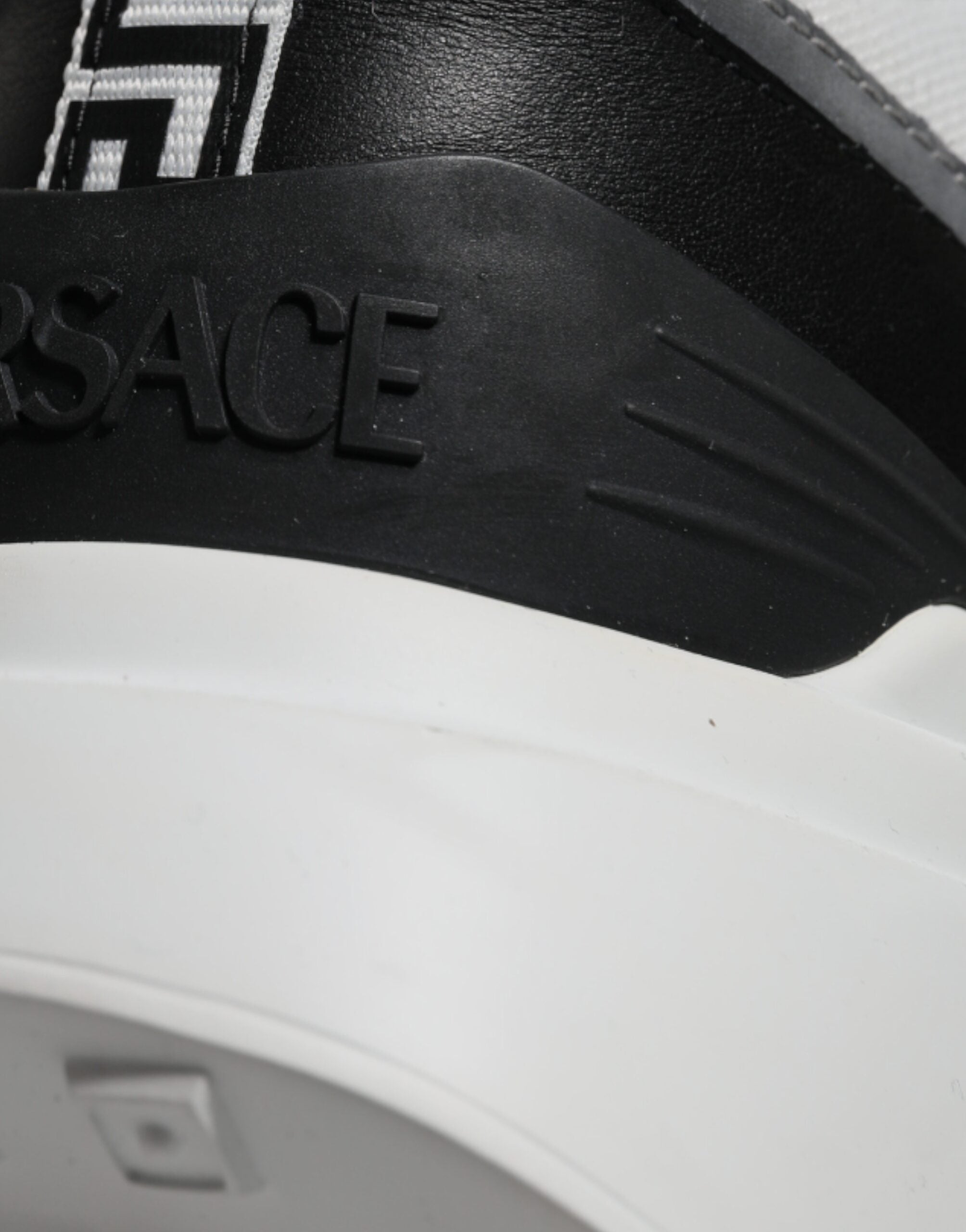 Tênis Versace Multicolor Canvas Quad Fabric Medusa Cano Baixo