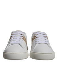 Tênis masculino Versace branco marrom com estampa grega em TPU cano baixo