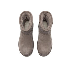 Bota de couro camurça cinza UGG