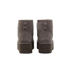 Bota de couro camurça cinza UGG