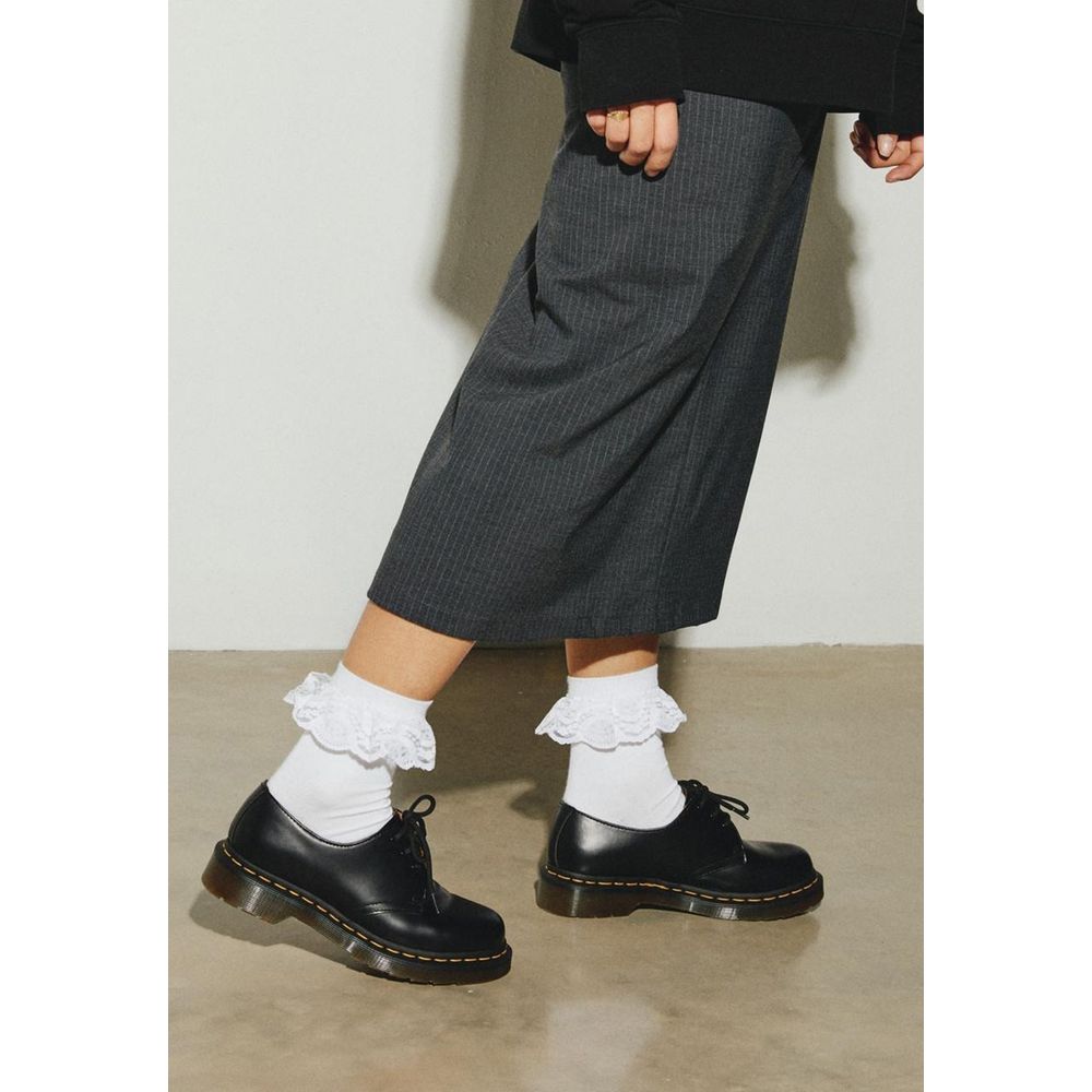 Meia-calça e meia Dr. Martens em poliéster branco