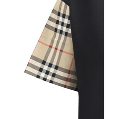 Camiseta Burberry Check com mangas arquivadas