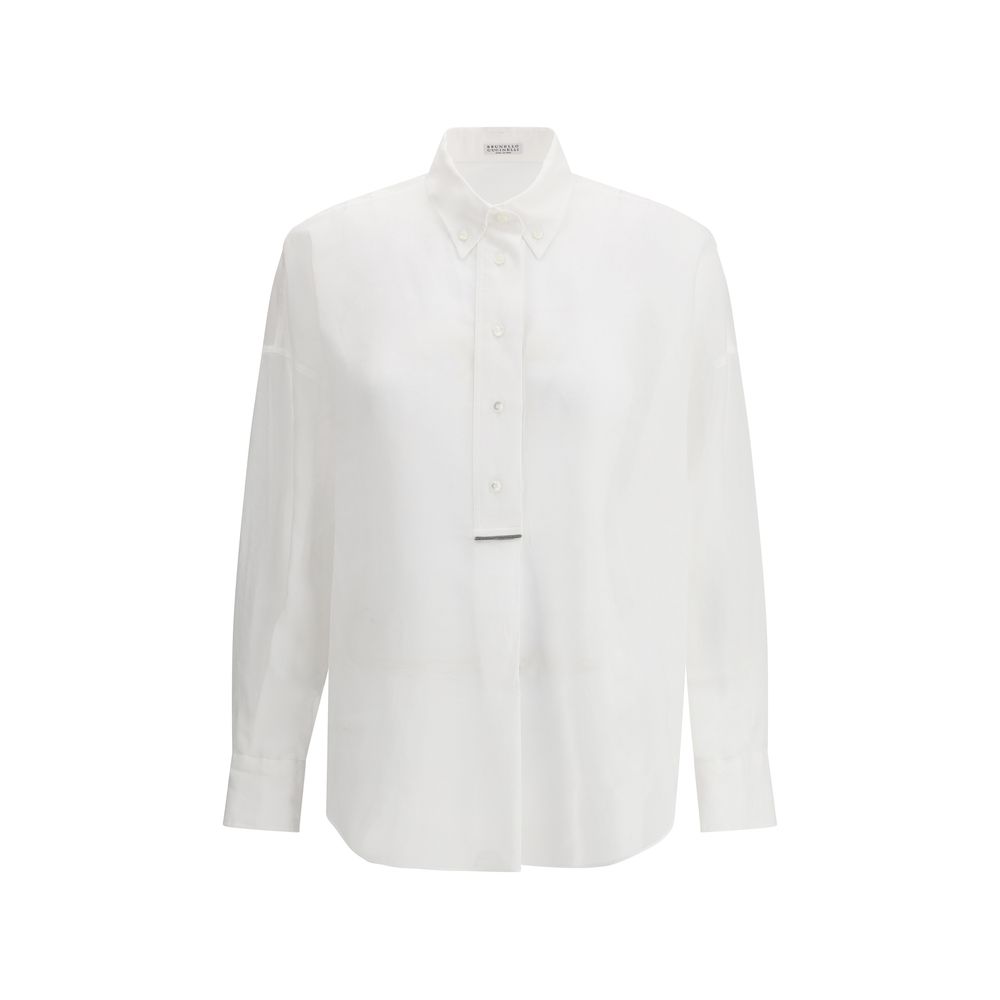 Camisa Semitransparente Brunello Cucinelli