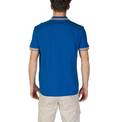 Camisa polo de algodão azul Hugo Boss