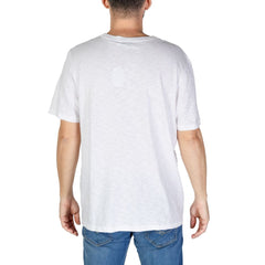 Camiseta de algodão branca Superdry