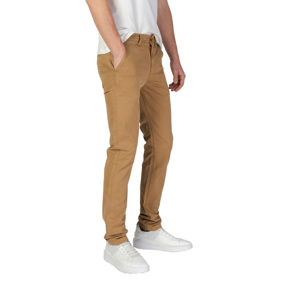 Calça jeans e calça de algodão bege Superdry