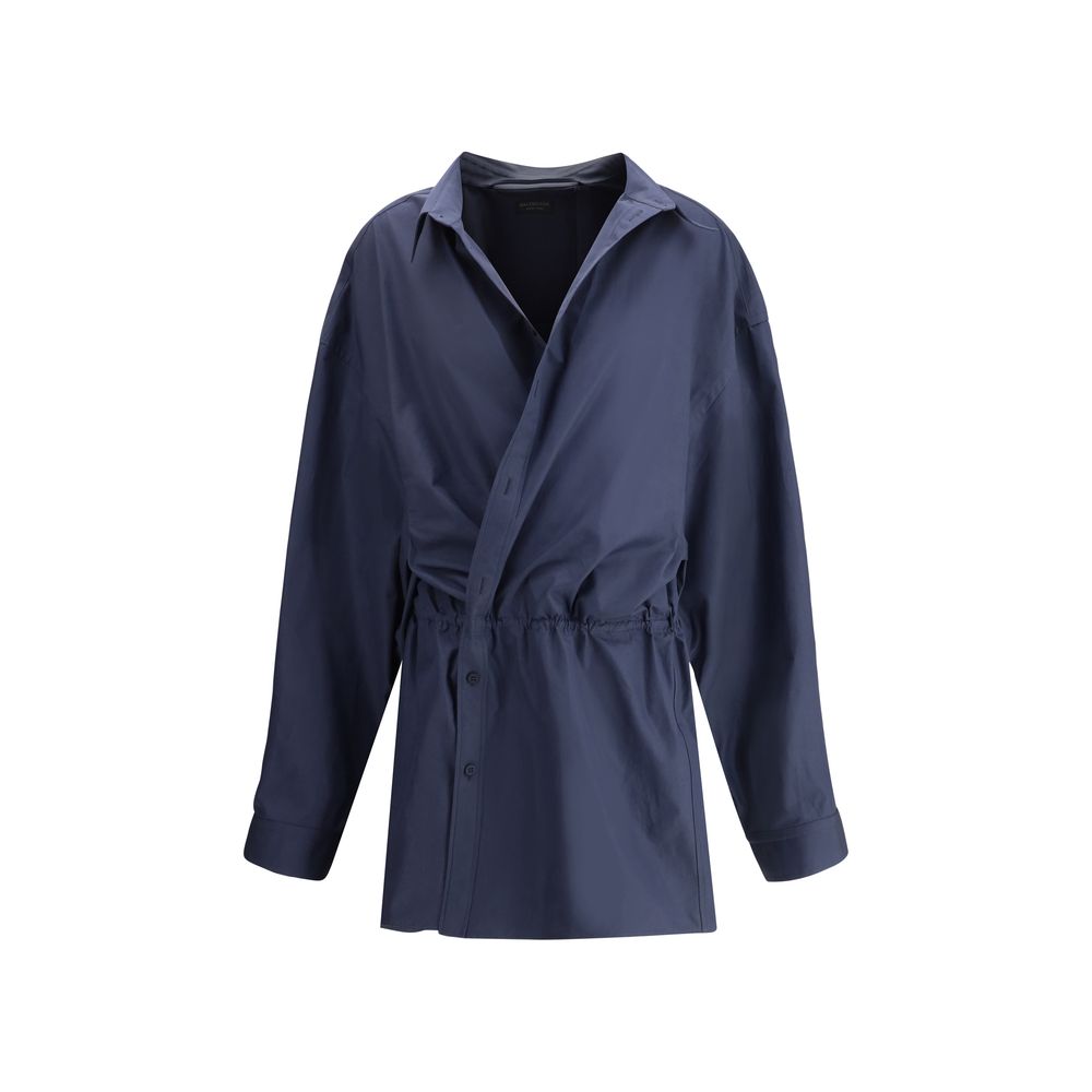 Balenciaga Camisa Mini Vestido