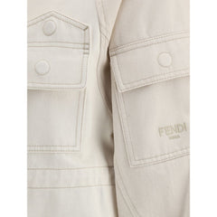 Jaqueta bomber jeans Fendi