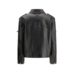 Jaqueta de couro Prada Biker