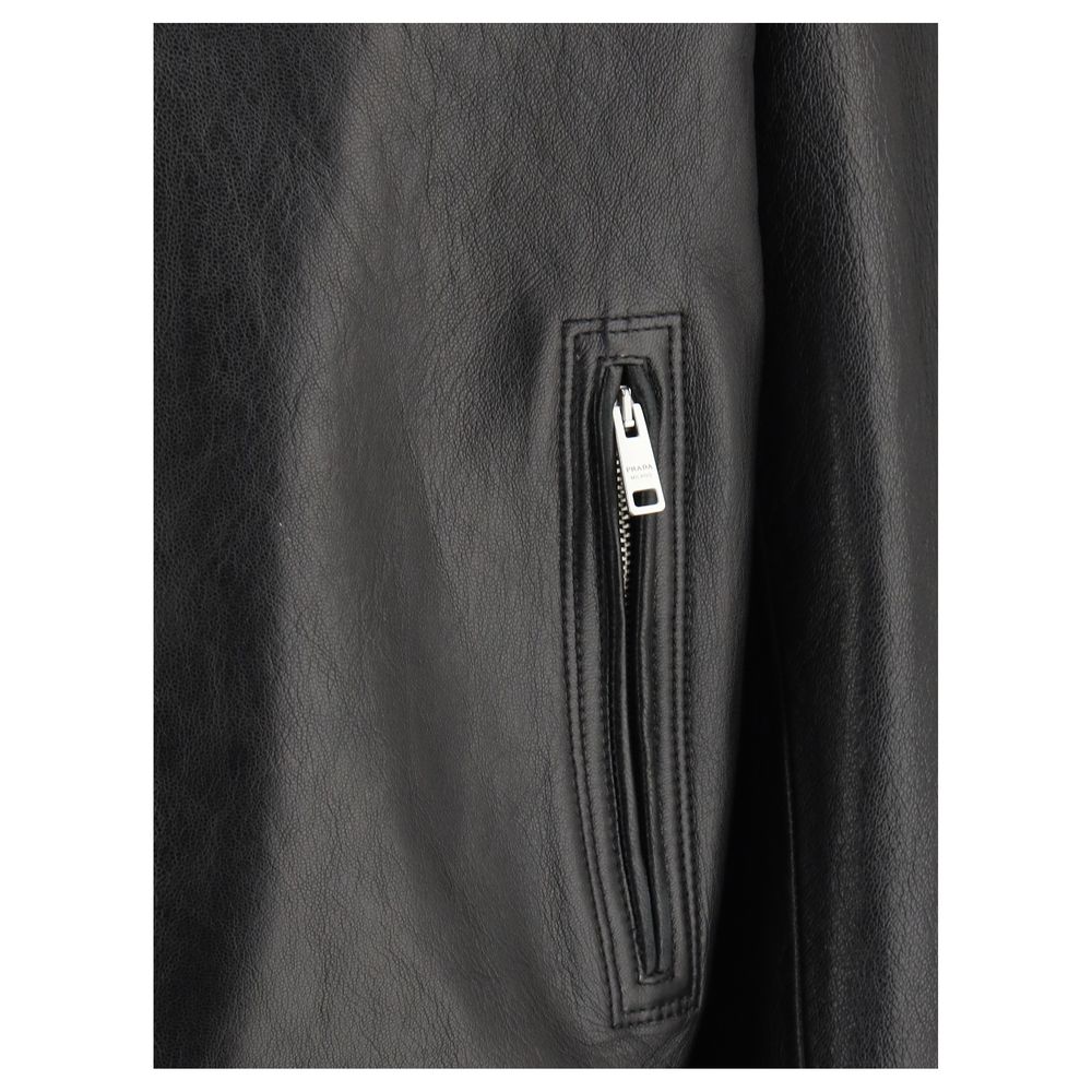 Jaqueta de couro Prada Biker