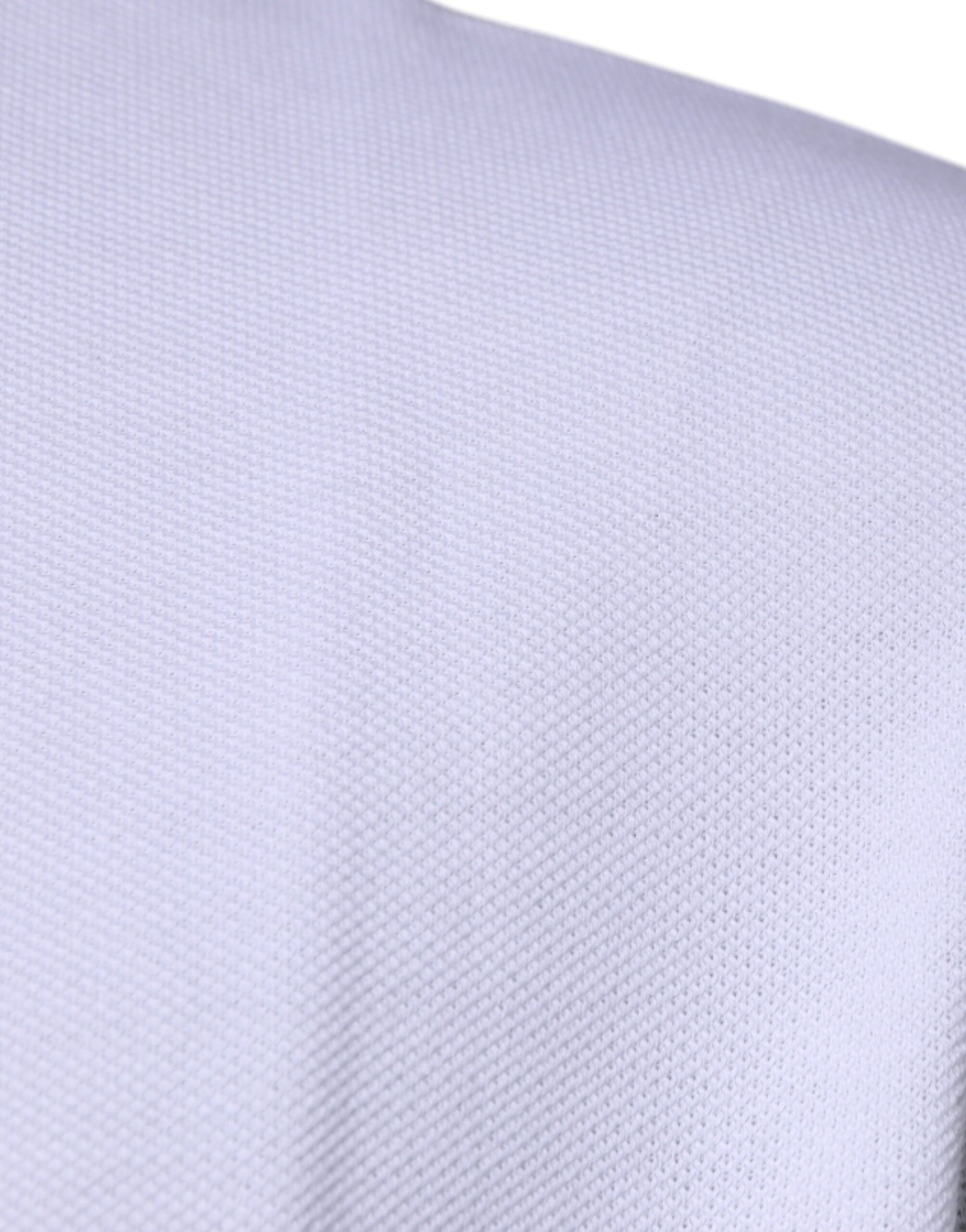 Camiseta polo masculina de manga curta com gola de viscose branca Versace