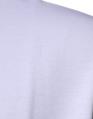 Camiseta polo masculina de manga curta com gola de viscose branca Versace