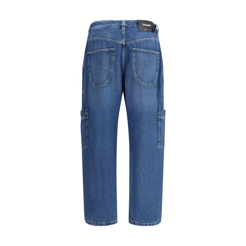 Calça Jeans Cargo Off-White