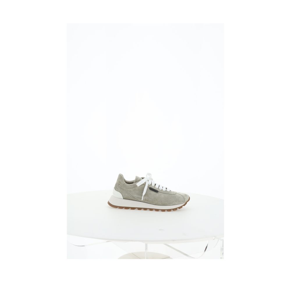 Tênis Brunello Cucinelli com detalhes icônicos