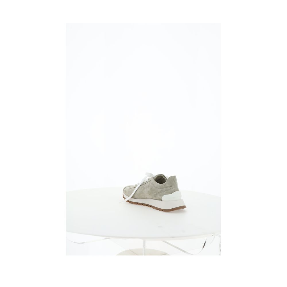 Tênis Brunello Cucinelli com detalhes icônicos