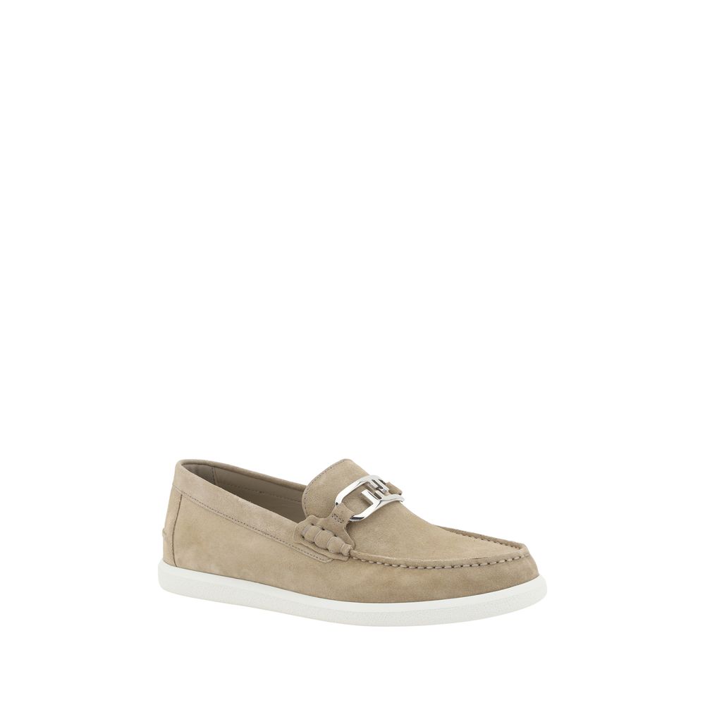 Mocassins de couro Fendi Suede