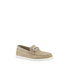 Mocassins de couro Fendi Suede